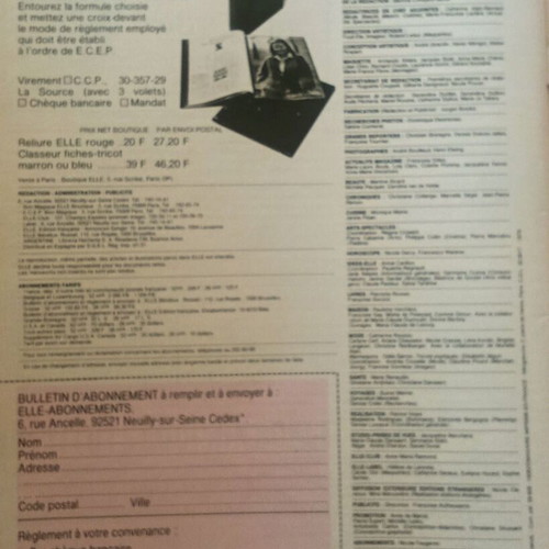 Vintage Elle and Jours de France magazines from 1979