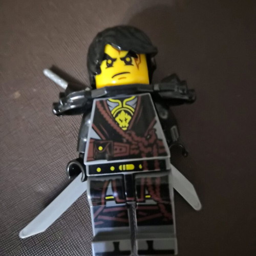 Cole figure used, about 7 cm, not Lego Ninjago