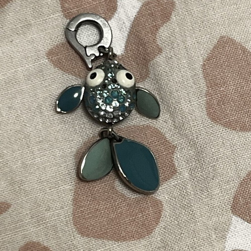 Swarovski fish pendant used, blue for necklace or bracelet