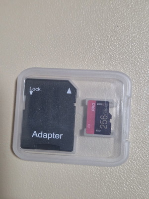 Micro SD memory card 256GB with SD adapter