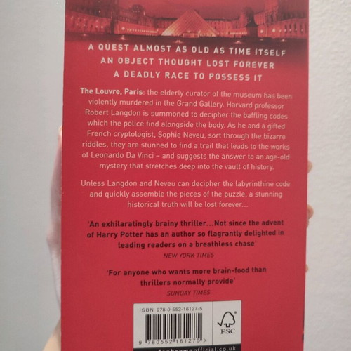 The Da Vinci Code βιβλίο μεταχειρισμένο στα αγγλικά