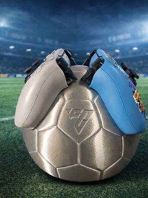 EA FC Ball Stand for 2 PS5 Controllers new, 3D printed