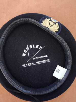 Officer Beret Blue ES Size 59 New