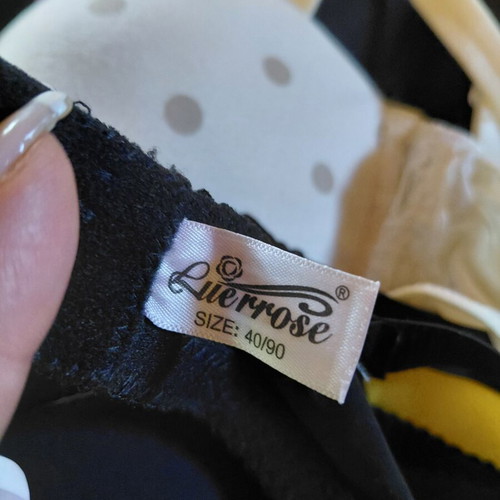 Luna bras set of 3 like new, black and white