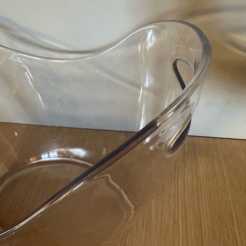 Champagne bucket large transparent like new, suitable for wines