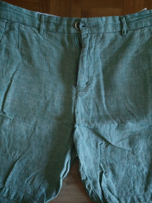 Royal Punk men's linen shorts size 32 like new, green
