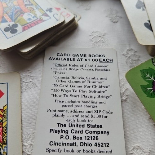 Hamilton playing cards used, 2 decks with box