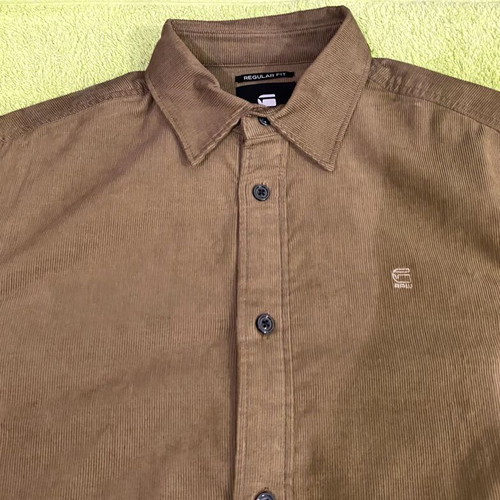 G-Star Raw Clean Regular Shirt Medium like new, brown