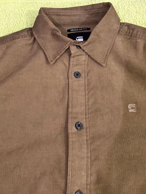G-Star Raw Clean Regular Shirt Medium like new, brown