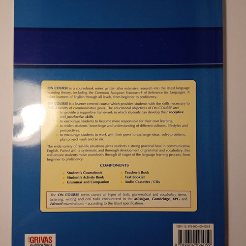 Grivas On Course 4 Grammar & Companion new, English