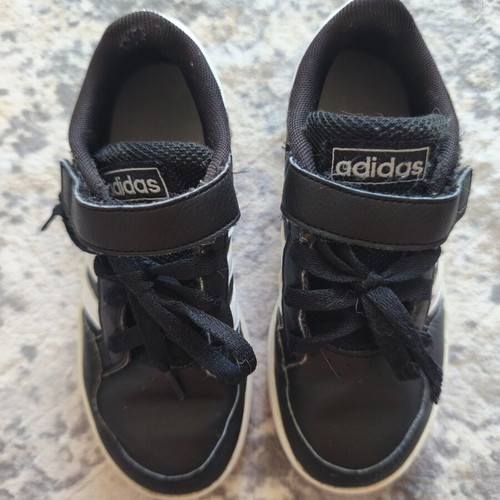 Adidas sneakers size 30 used, black and white