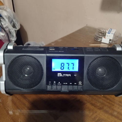 Eltra digital stereo radio with USB, TF card and clock