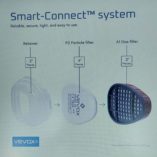 Vevox Respirator Mask A1P2 with Filters New