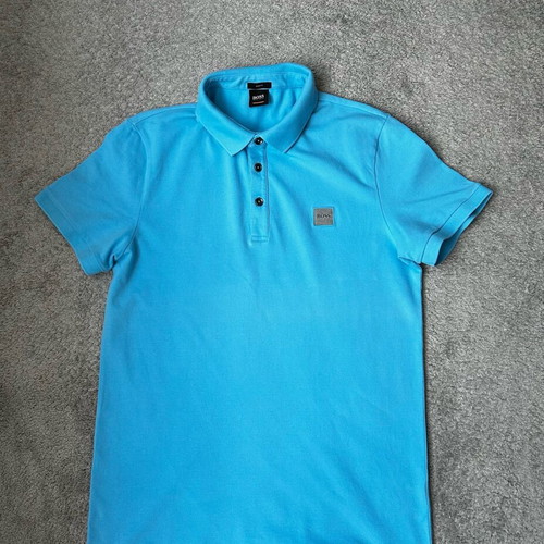 Boss Passenger Polo Shirt Bright Blue Slim XL like new