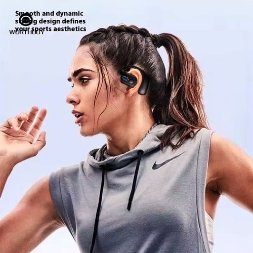 Wireless Open-Ear Bluetooth Headset with Clip and Touch Control, New
