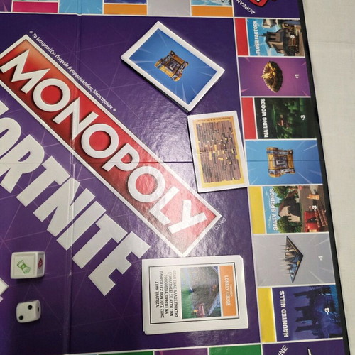 Monopoly Fortnite 2018 used with missing pieces