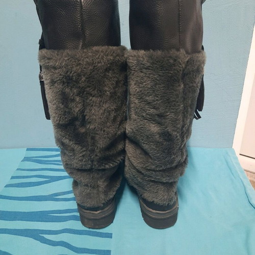 Women's boots like new, black, warm