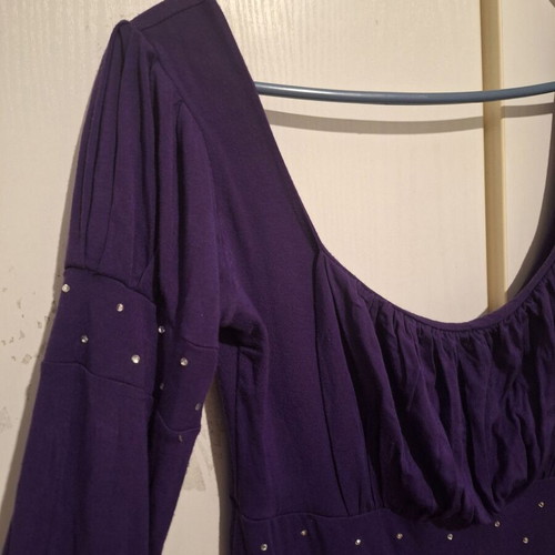 Dress Medium purple, viscose 90%, like new