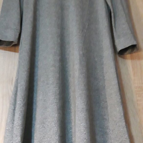 Silver Bershka dress size Small like new with turtleneck collar
