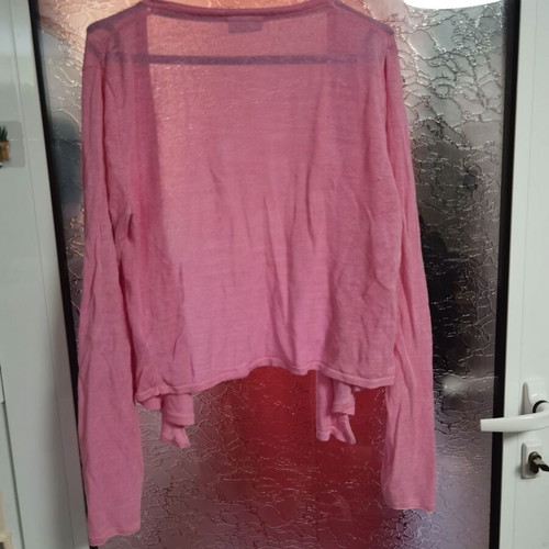 Pink cardigan Street One like new, size S