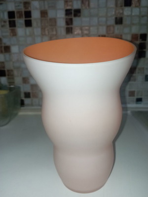 Opalina quality vase new, height 20 cm