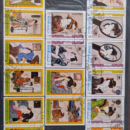 Stamp collection new, 2 rows