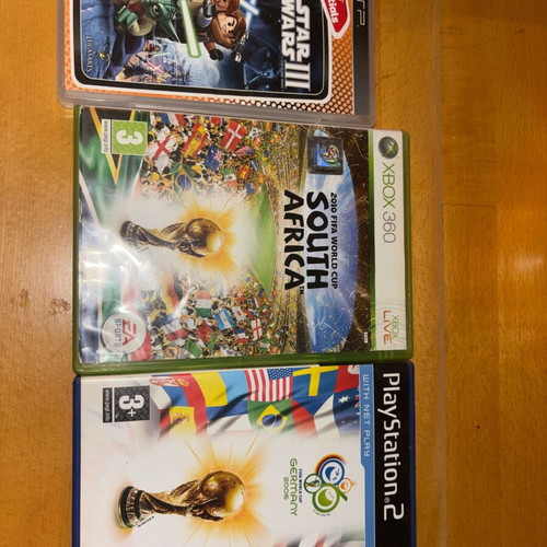 Lego Star Wars III, 2010 FIFA World Cup South Africa, FIFA World Cup Germany 2006 games used