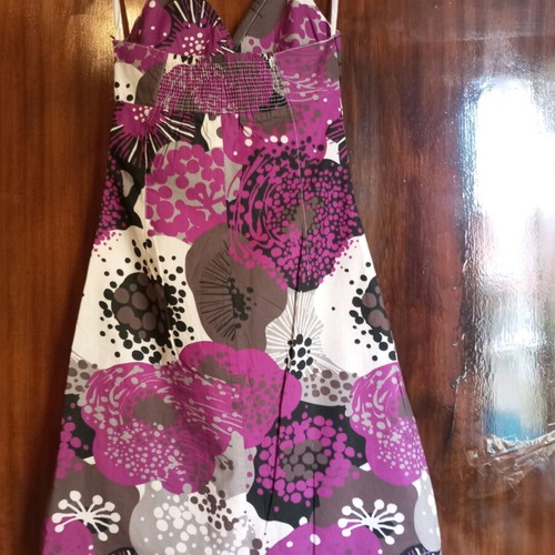 H&M midi backless dress like new with neck tie