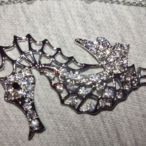 Seahorse necklace new silver