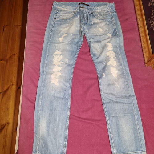 Jean men's Takeshy Kurosawa used, size 38, blue and white