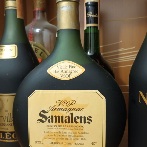 Cognac collection like new with Napoleon, Samalens, Courvoisier
