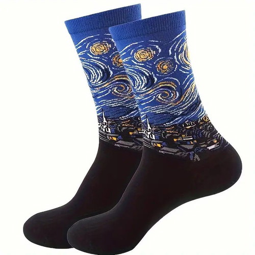 Socks with Design from Famous Painting New Unisex