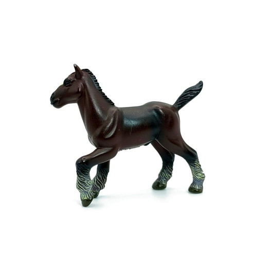 Clydesdale Horse Figures set like new, plastic, adult and foal