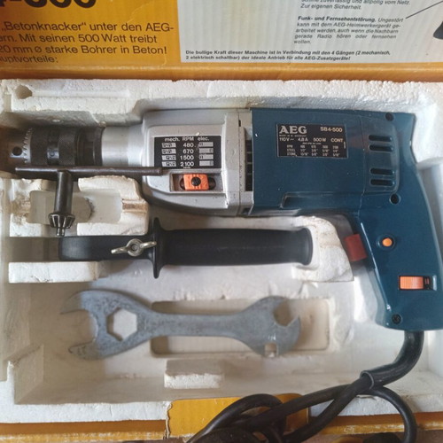 AEG SB 4-500 Professional Drill like new, 4 speeds, Made in West Germany
