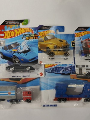 Πακέτο 5 Hot Wheels Transformers καινούργια