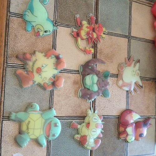 Vintage Pokemon tags like new from AS Company 90s