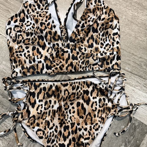 Leopard print swimsuit Shein like new, beige, size L
