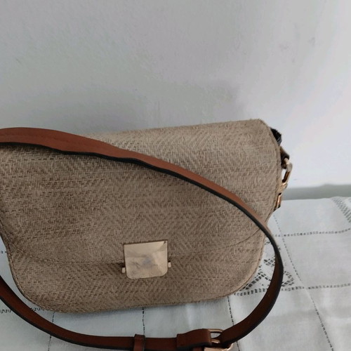 Small fur shoulder bag branded used