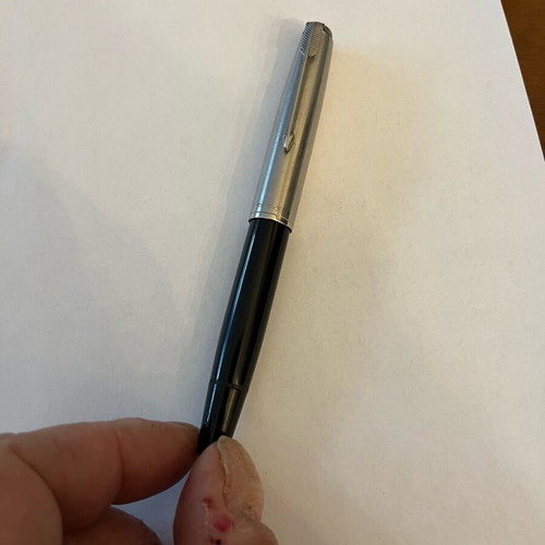Pen with 14kt gold nib old used with piston