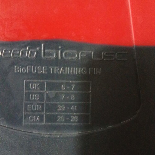 Speedo Strength Training Fins like new, size 39-41