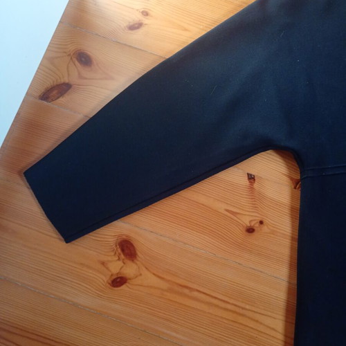 Zara knit long blazer black size large new with tags