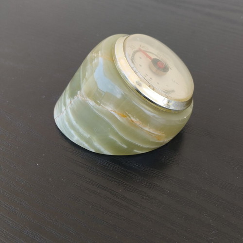 Alabaster onyx thermometer like new, rare and exceptional