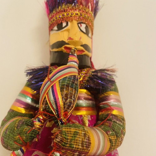 Vintage Banjara Indian Snake Charmer Marionette Puppet like new