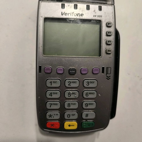 Pos Verifone VX 520 used with cables for spare parts