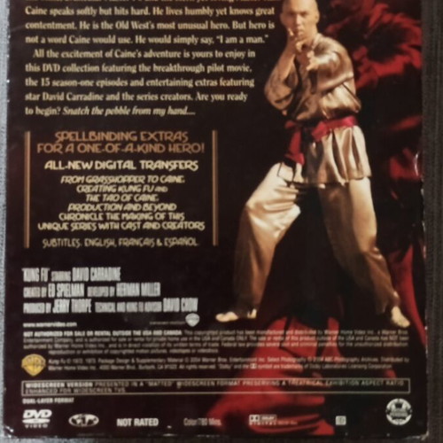 Kung Fu The Complete Α Season DVD σαν καινούργιο, αγγλικοί υπότιτλοι