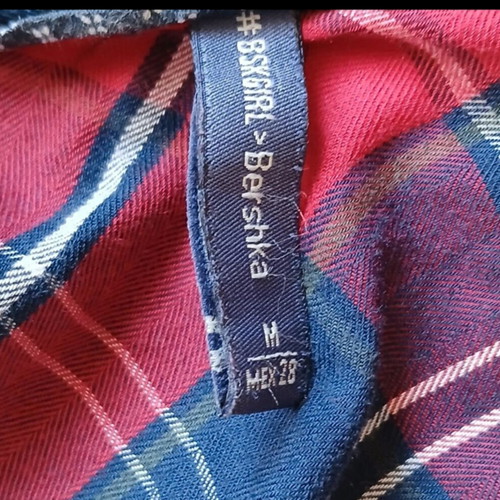 Bershka women's shirt like new, blue and red, size M