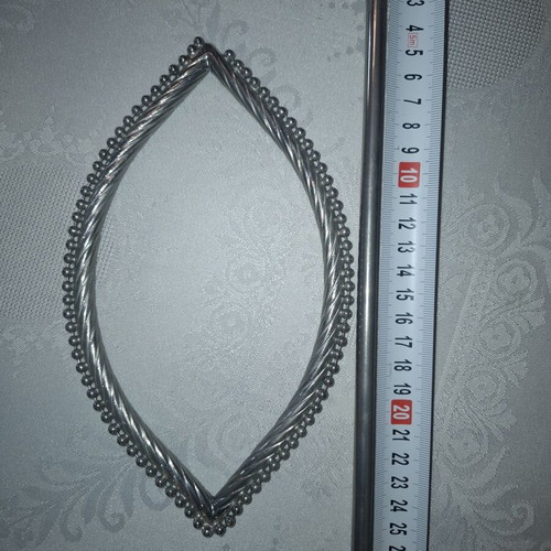Silver Metal Curtain Tieback like new