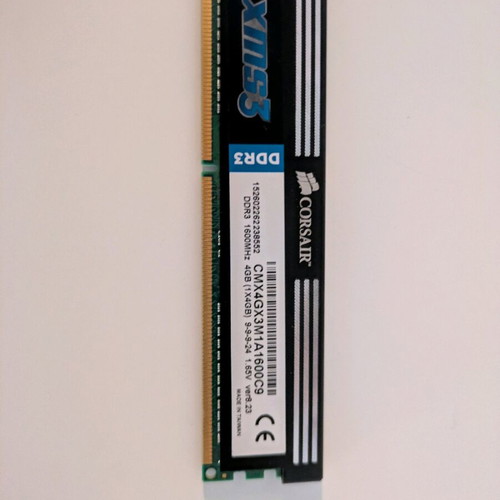 Corsair CMX4GX3M1A160009 DDR3 1600MHz 4GB used