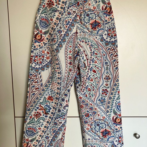 Sézane Martin cropped pants size 36 like new multicolor