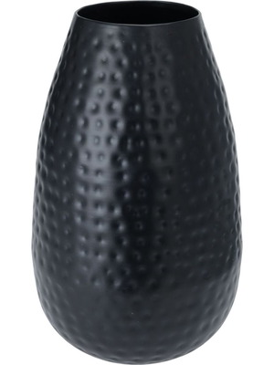 Metal vase black 18x30cm new